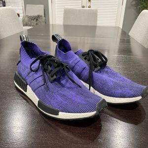 Adidas NMD R1 Primeknit Mens Shoes in Energy Ink, Size 12